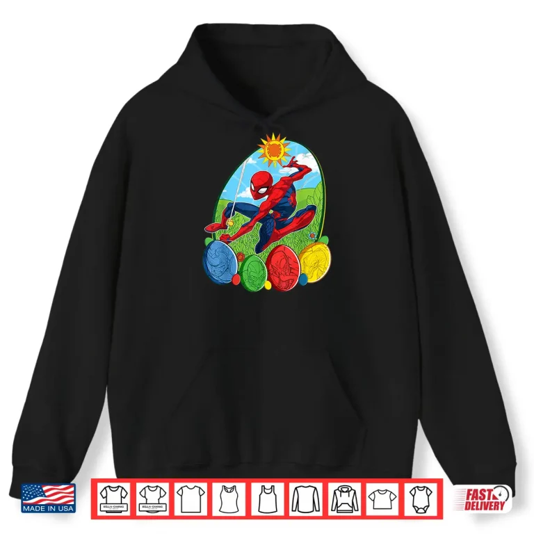 Hoodie Spider Man and Villains Marvel Easter Egg Professional Graphic Shirt