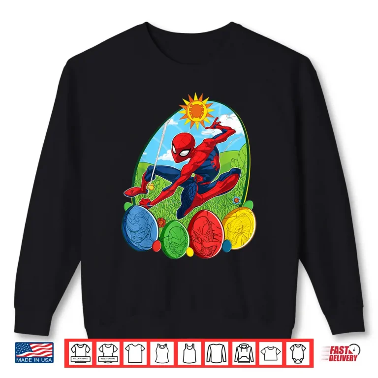 Sweatshirt Spider Man and Villains Marvel Easter Egg Professional Graphic Shirt