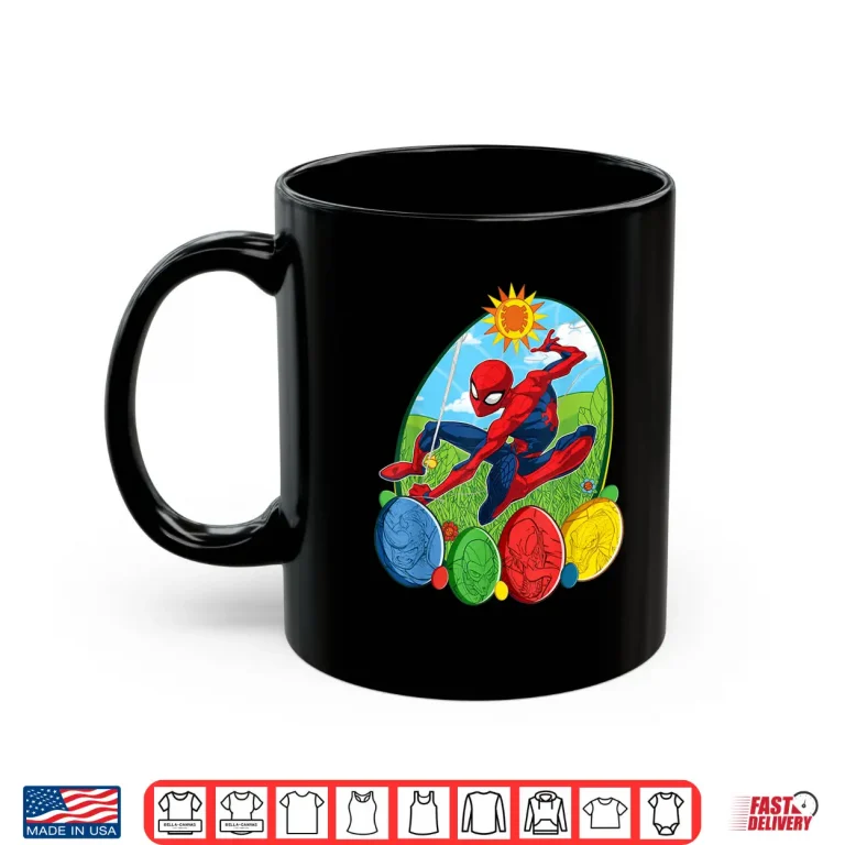 Mug Spider Man and Villains Marvel Easter Egg Professional Graphic Shirt