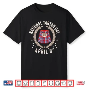 Professional Minimalist National Tartan Day Modern Graphic Shirt