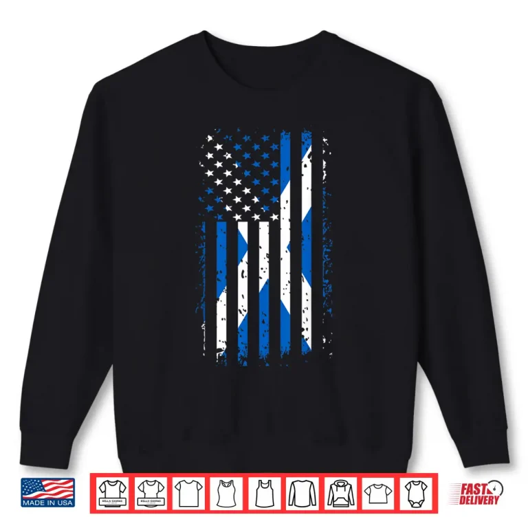 Sweatshirt Professional Minimalist Blue and White Modern Graphic Identity Shirt