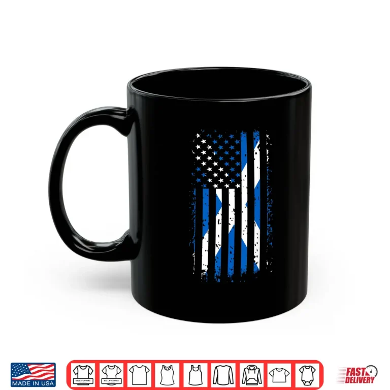 Mug Professional Minimalist Blue and White Modern Graphic Identity Shirt