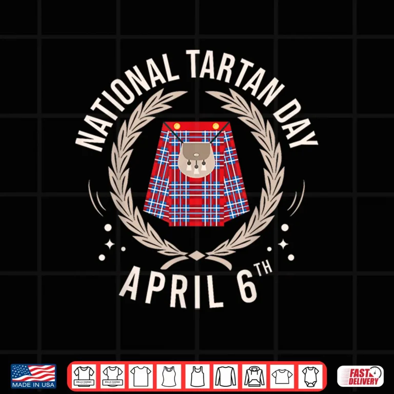 Design Professional Minimalist National Tartan Day Modern Graphic Shirt