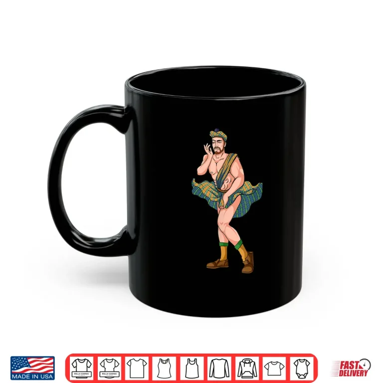 Mug Scotland Scottish Kilt Sexy Dress Pose Tartan Day Shirt
