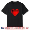 Scottish Tartan Heart Valentines Day Professional Gift Shirt