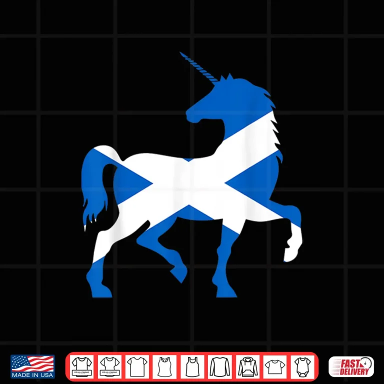 Design Scotland Flag Unicorn Scot Tartan Plaid Day Scottish Shirt
