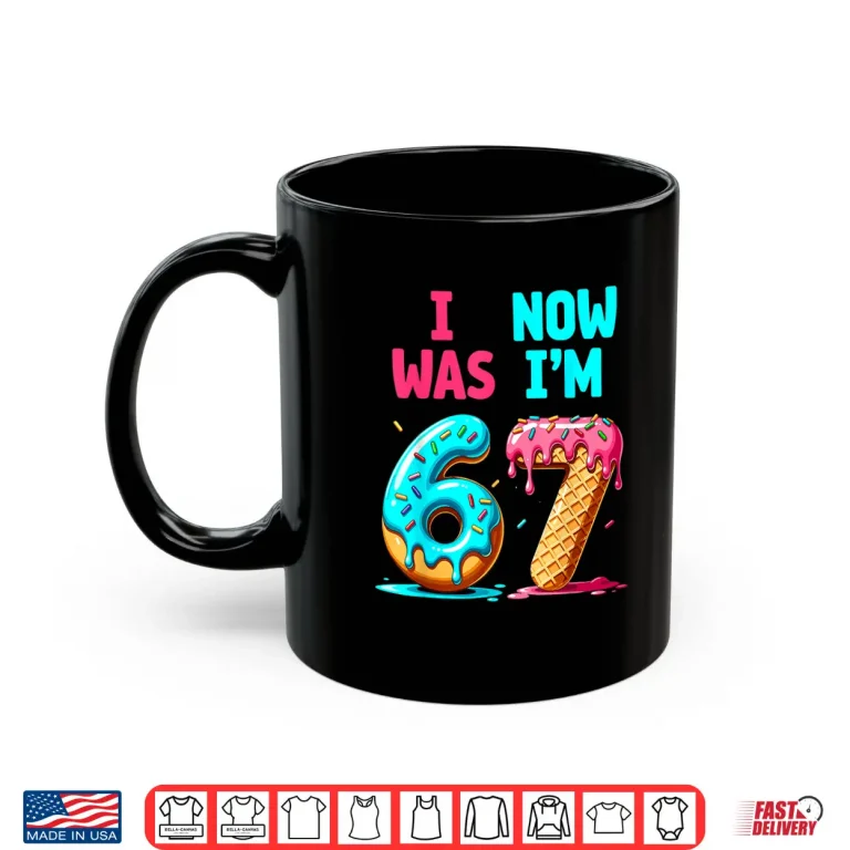 Mug 7 Year Old Birthday I was Six Now Im Seven Boys Girls Shirt
