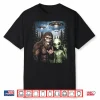 Bigfoot Alien Selfie Rock On Peace Sign Funny Ufo Sasquatch Shirt