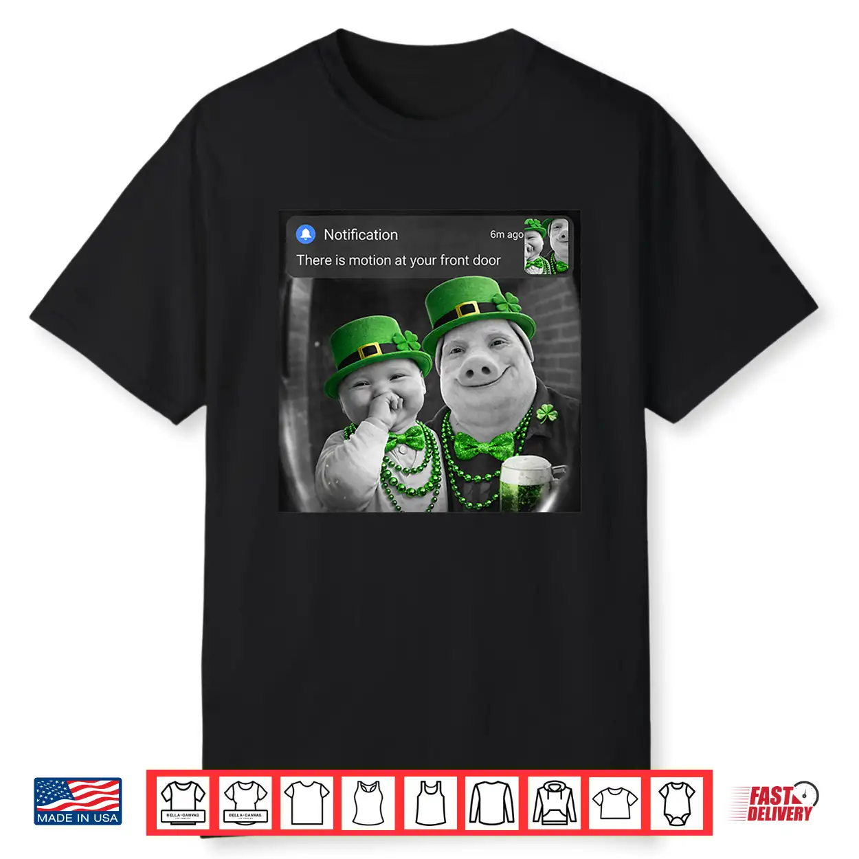Funny St Patricks Day John Pork And Ai Baby With Motion Meme Shirt Funny St Patricks Day John Pork And Ai Baby With Motion Meme Shirt