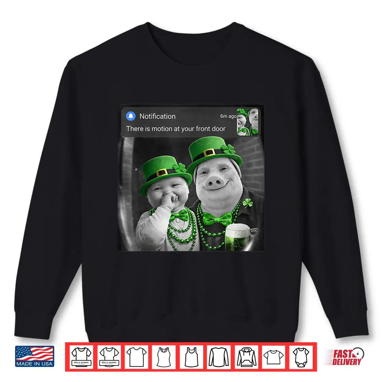 Funny St Patricks Day John Pork And Ai Baby With Motion Meme Shirt Funny St Patricks Day John Pork And Ai Baby With Motion Meme Shirt