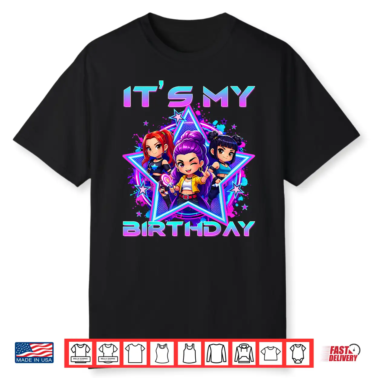 It’S My Birthday Cute Chibi K Pop Birthday K Pop Kids K Pop Shirt It’S My Birthday Cute Chibi K Pop Birthday K Pop Kids K Pop Shirt