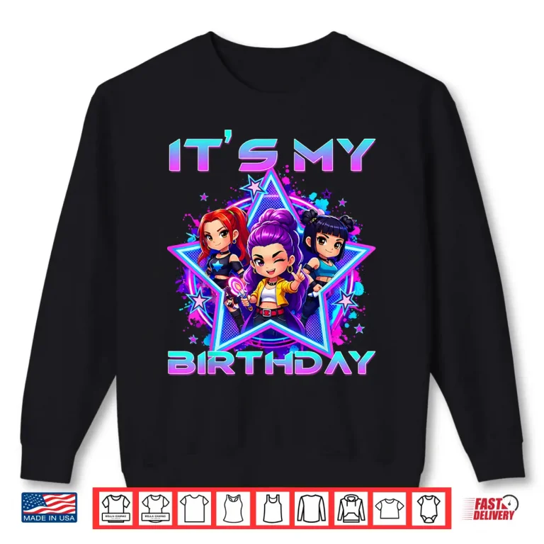 It'S My Birthday Cute Chibi K Pop Birthday K Pop Kids K Pop Shirt 2 Sweatshirt Its My Birthday Cute Chibi K pop Birthday K Pop Kids K pop Shirt