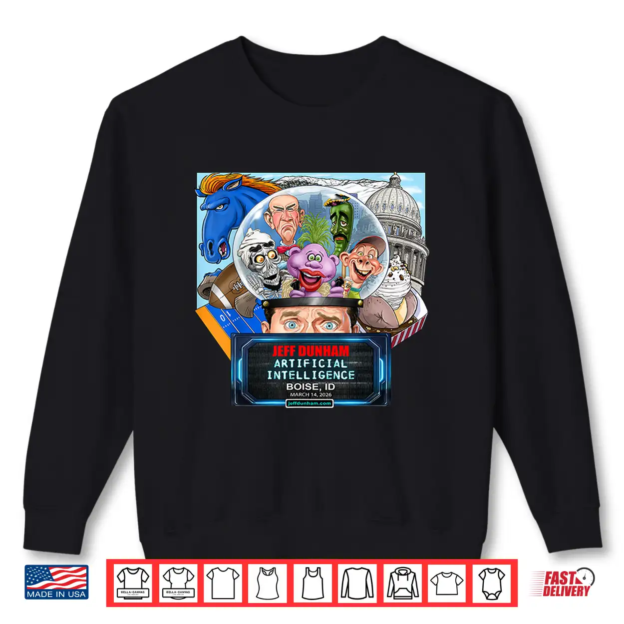 Jeff Dunham Boise Id (2026) Shirt Jeff Dunham Boise Id (2026) Shirt