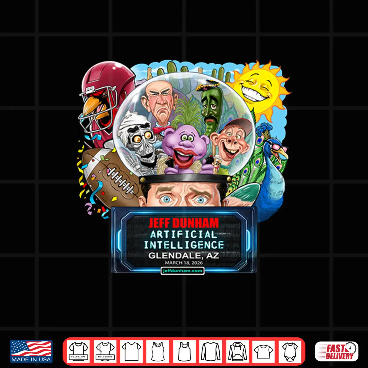 Jeff Dunham Glendale Az (2026) Shirt Jeff Dunham Glendale Az (2026) Shirt