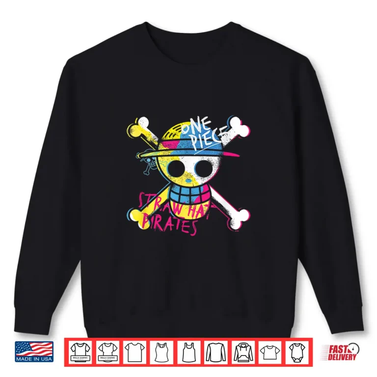Netflix One Piece Straw Hat Pirates Officially Licensed Shirt 2 Sweatshirt Netflix One Piece Straw Hat Pirates Officially Licensed Shirt