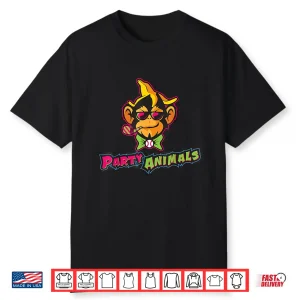 Party Animals Baseball Monkey Shirt