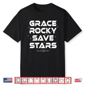 Project Hail Mary Grace Rocky Save Stars Poster Shirt