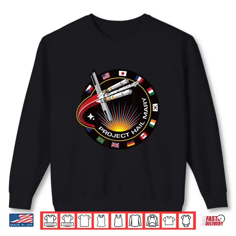 Sweatshirt Project Hail Mary Spaceship Mission Badge Poster Shirt
