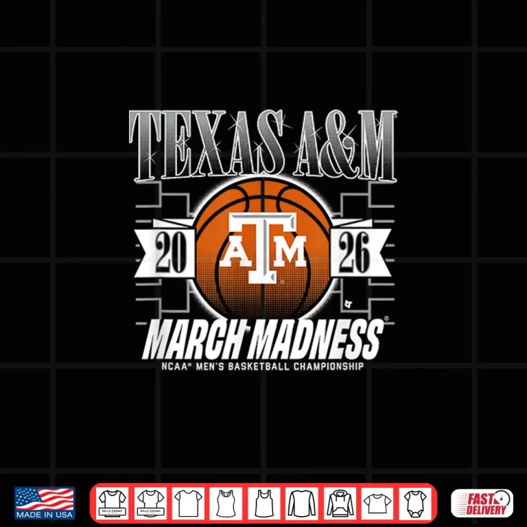 Design Texas AM Aggies MBB 2026 March Madness Shirt