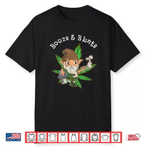St Patricks Day T Shirt Leprechaun Smoking Weed 420 Gift