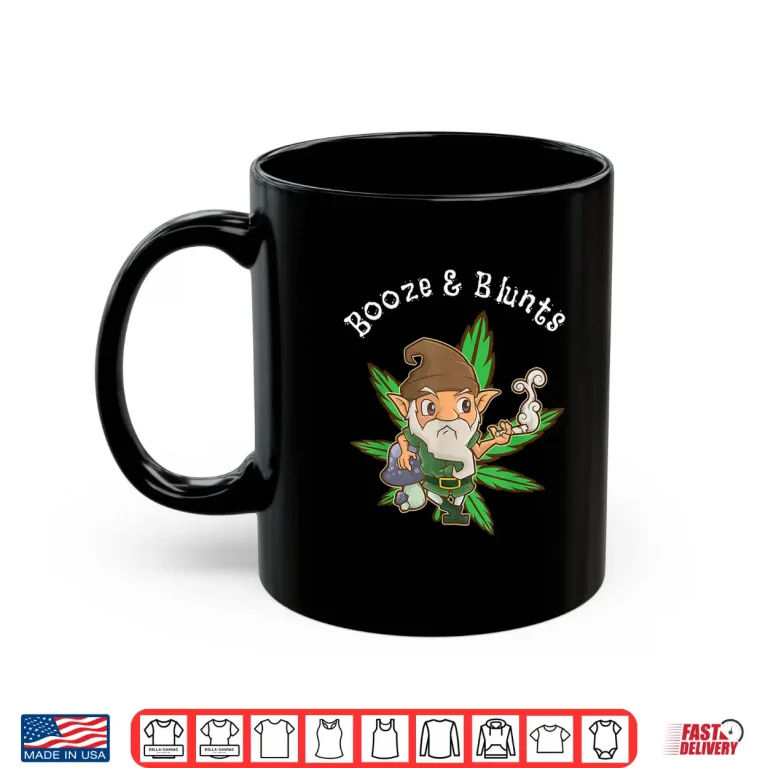 Mug St Patricks Day T Shirt Leprechaun Smoking Weed 420 Gift