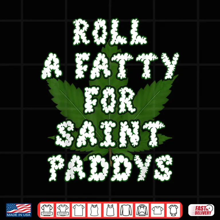 Design Saint Paddys Irish Weed Shirt Marijuana THC Gift Idea Tee