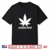 Weed Marijuana Addicted 420 Day Weed Leaf Vintage Retro Shirt