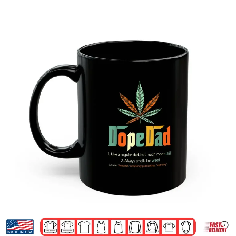 Mug The Dope Dad Funny T shirt Vintage Weed 420 Dad Fathers Day Shirt