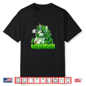 Weedicorn 420 Day Marijuana Leaf Funny Unicorn Shirt