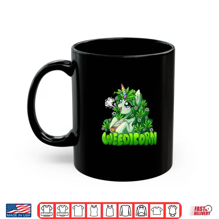 Mug Weedicorn 420 Day Marijuana Leaf Funny Unicorn Shirt