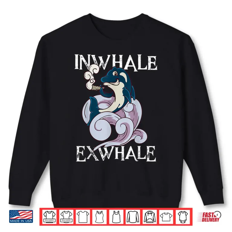 Sweatshirt 420 Day T Shirt Killer Whale Orca Shark Smoking Weed Gift