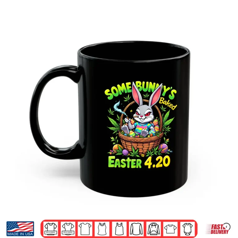 Mug 420 Day 420 Easter Bunny Funny Weed Smoking Rabbit Cannabis Shirt