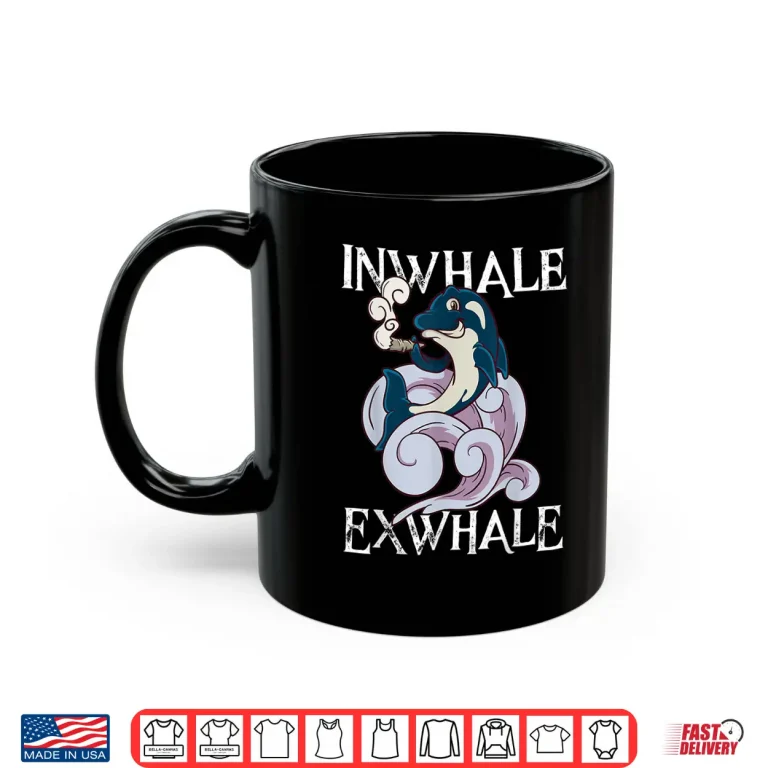 Mug 420 Day T Shirt Killer Whale Orca Shark Smoking Weed Gift
