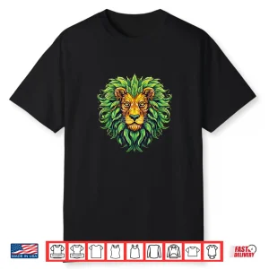 Funny Cannabis Weed Lion Stoner Marijuana 420 Day Shirt