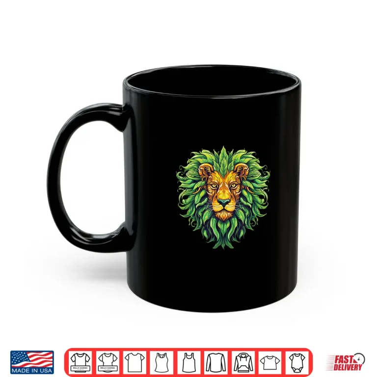 Mug Funny Cannabis Weed Lion Stoner Marijuana 420 Day Shirt