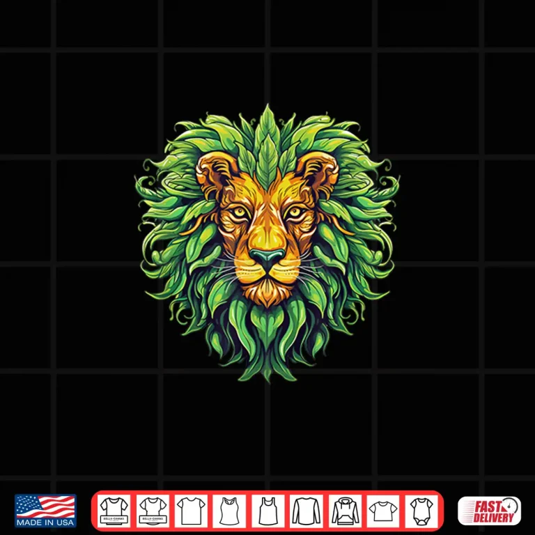 Design Funny Cannabis Weed Lion Stoner Marijuana 420 Day Shirt