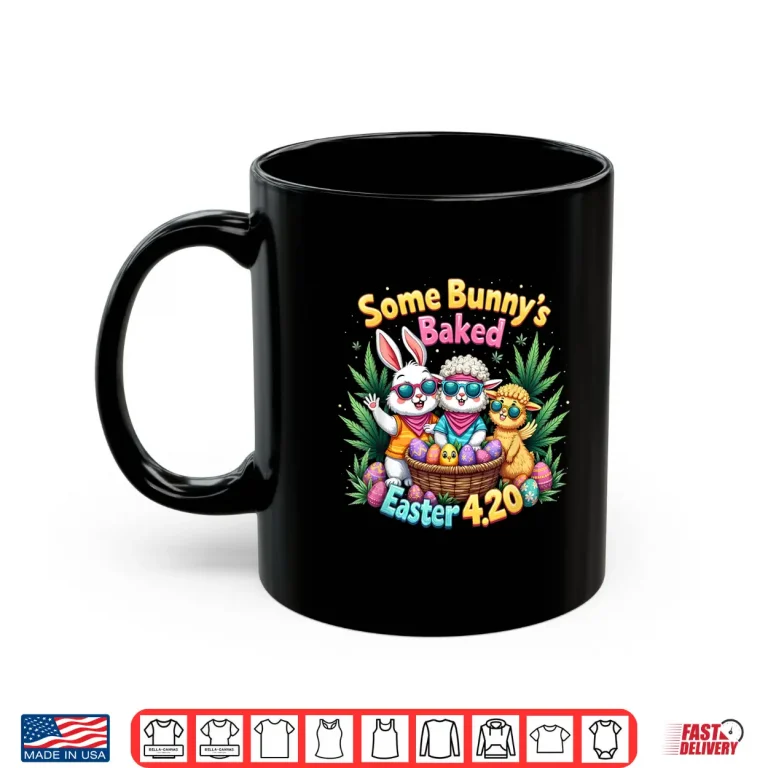 Mug Funny Weed Smoking Rabbit Cannabis 420 Day 420 Easter Bunny Shirt