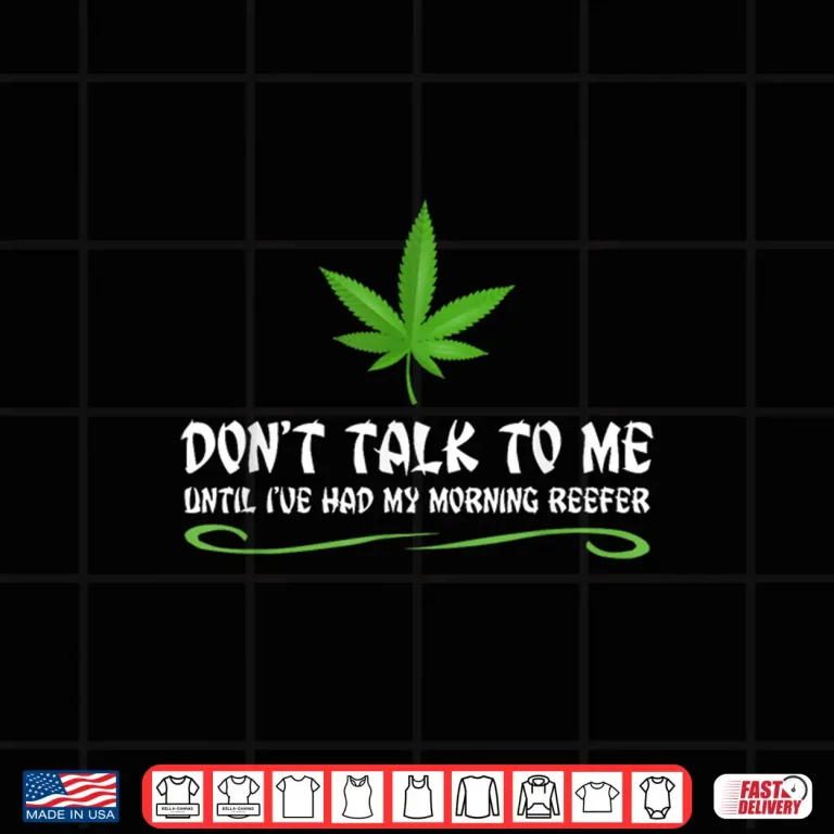 Design Funny Weed Pot Smoker Morning Reefer Shirt
