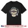 Marijuana Smoking Skull Camo Island Chilling Weed Stoner 420 Shirt
