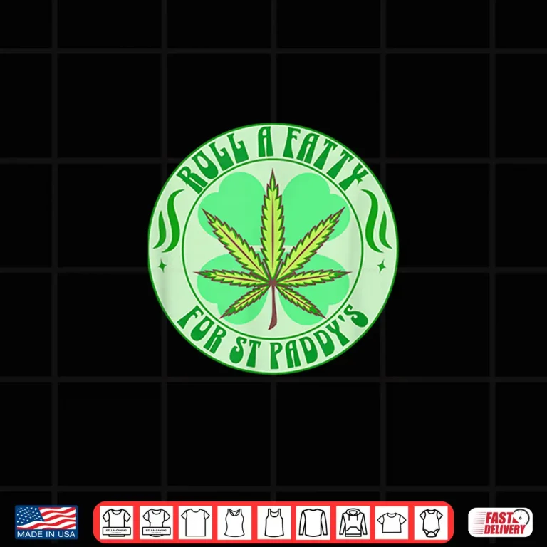 Design St Patricks Day Weed Stoner 420 Funny Shirt