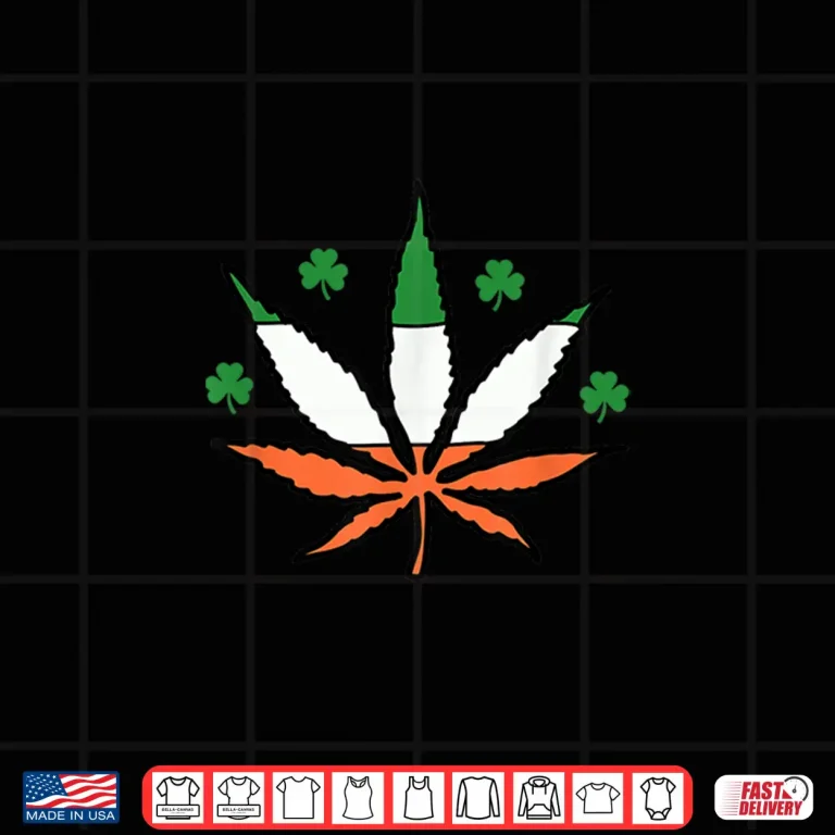 Design Stoner St Patricks Day 420 Irish Shamrocks Pot Leaf Shirt