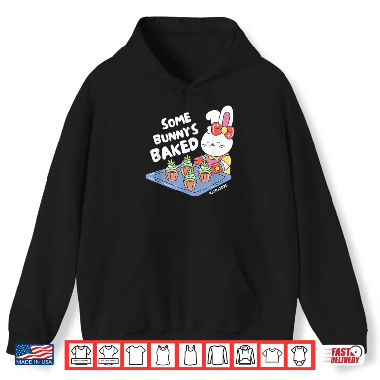 Hoodie 420 Easter Bunny Baking Weed Rabbit Cannabis 4 20 Day Womens Shirt