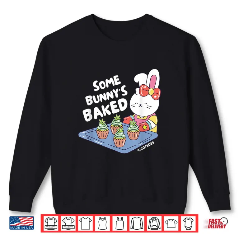 Sweatshirt 420 Easter Bunny Baking Weed Rabbit Cannabis 4 20 Day Womens Shirt