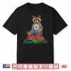 Raccoon Smoking Weed Pot Marijuana Cannabis 420 Racoon Feral Shirt