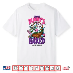 Some Bunny’S Baked 420 Easter Day Funny Rabbit Weed Smoking Shirt