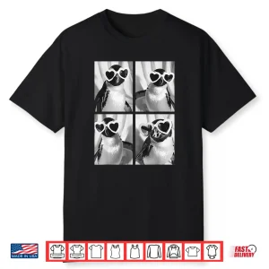 Cute Penguins With Hearts Sunglasses Funny Valentine’S Day Shirt