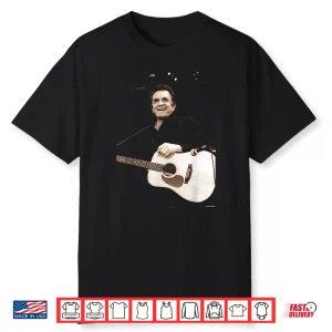 Johnny Cash Playing Live Glastonbury 1994 By Andy Willsher Shirt