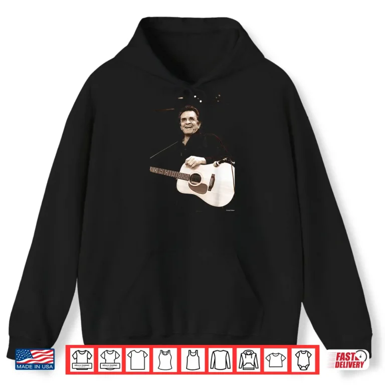 Hoodie Johnny Cash Playing Live Glastonbury 1994 By Andy Willsher Shirt