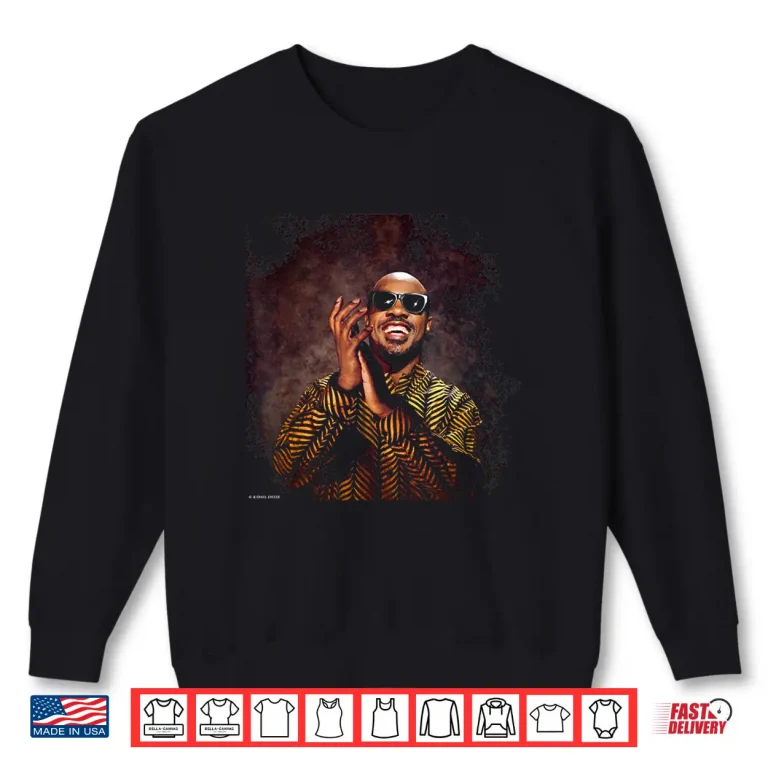 Sweatshirt Motown Artist Stevie Wonder Portrait by Michael Grecco Shirt