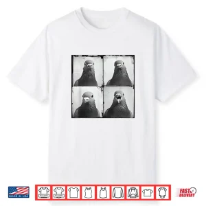 Pigeon Fancier Retro Portrait Keep Pigeons Funny Animal Shirt